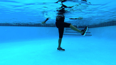 Because movements in all directions are resisted, water exercise is ideal for optimal muscle balance.  The Poolfit app has a wide variety of water workouts. 